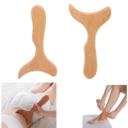 Wooden Lymphatic Drainage Massage Set