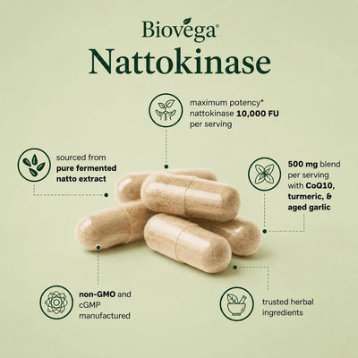 Biovega Nattokinase & Aged Garlic Complex