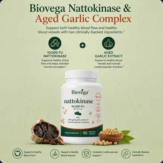 Biovega Nattokinase & Aged Garlic Complex
